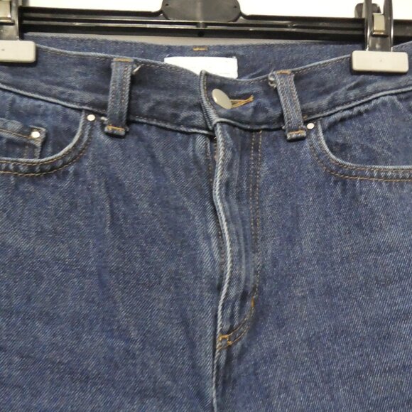 OAT + FORT | size 25 | 100% Cotton | Dark Blue Denim Jeans - Picture 4 of 16